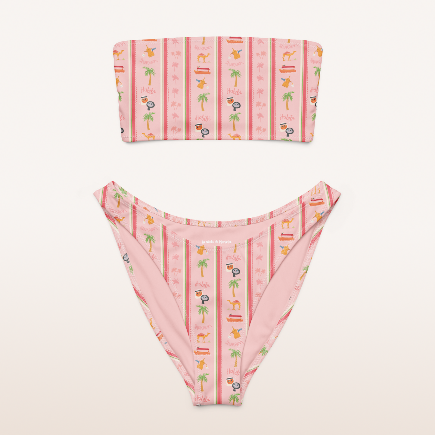 Recycled bandeau bikini