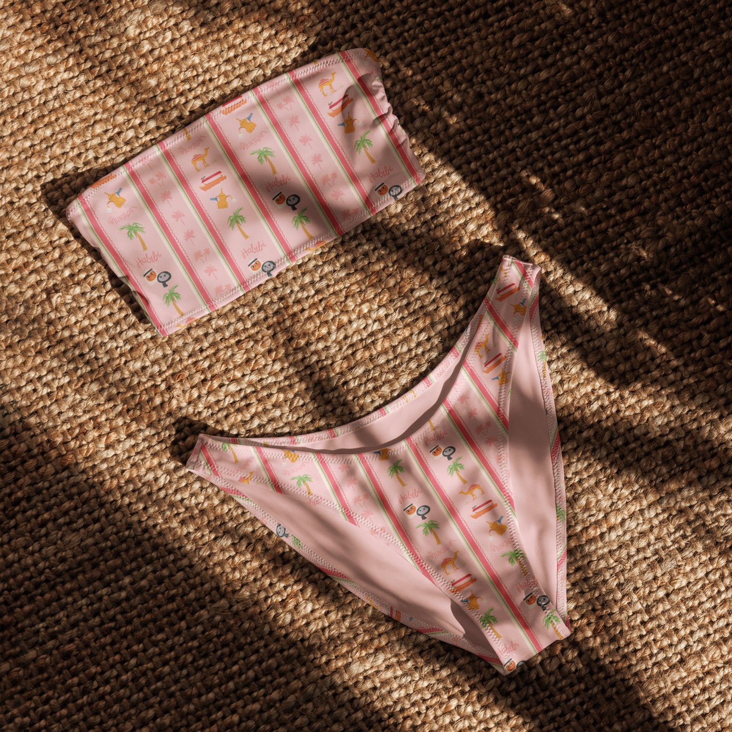 Recycled bandeau bikini