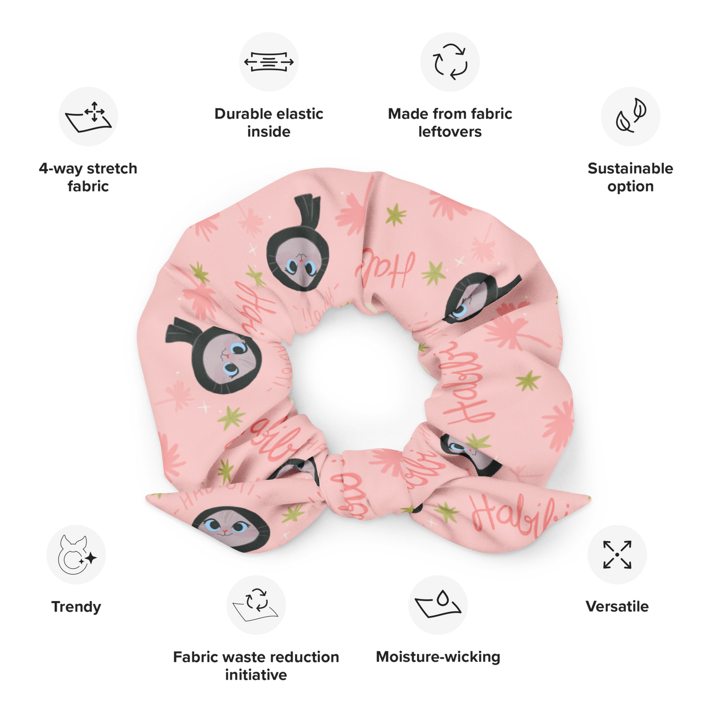 Illustrated Scrunchie