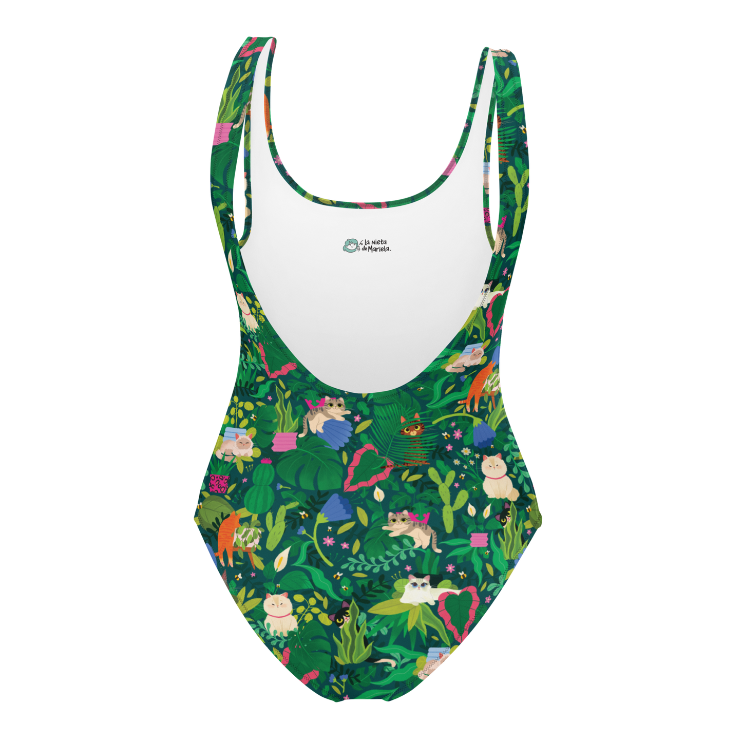 One Piece Swimsuit Kitty Garden