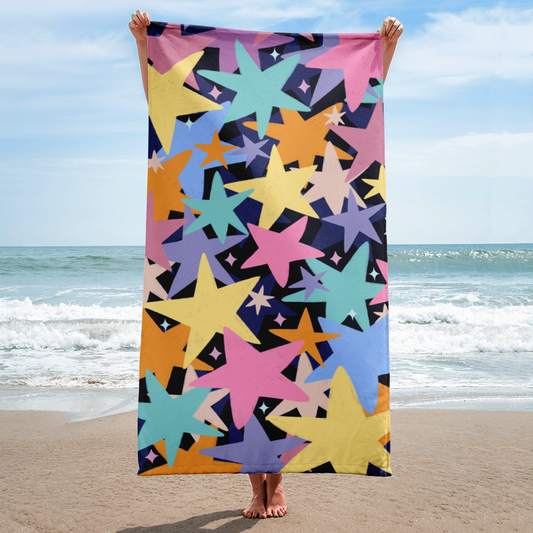 Illustrated Beach Towel